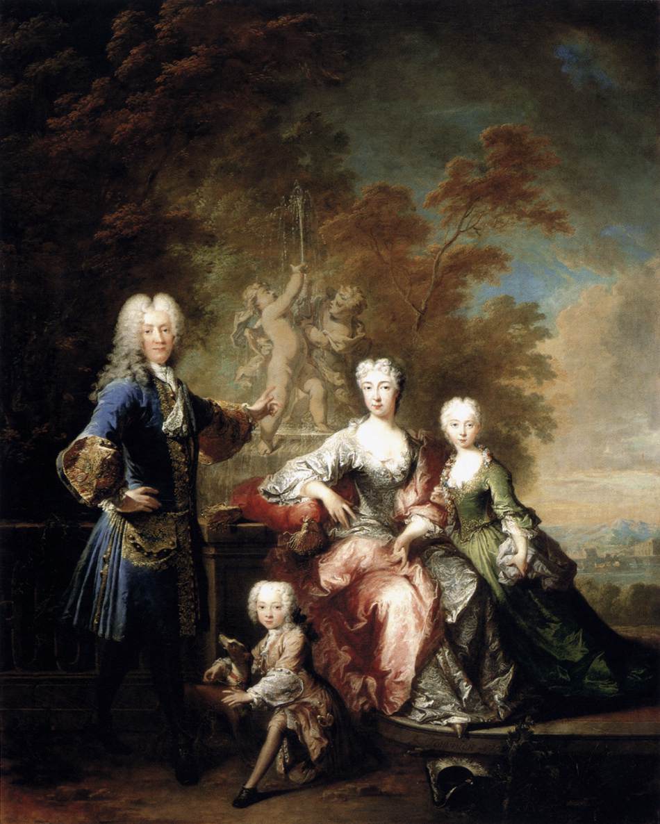 Count Ferdinand Adolf von Plettenberg and his Family by TOURNIÈRES, Robert