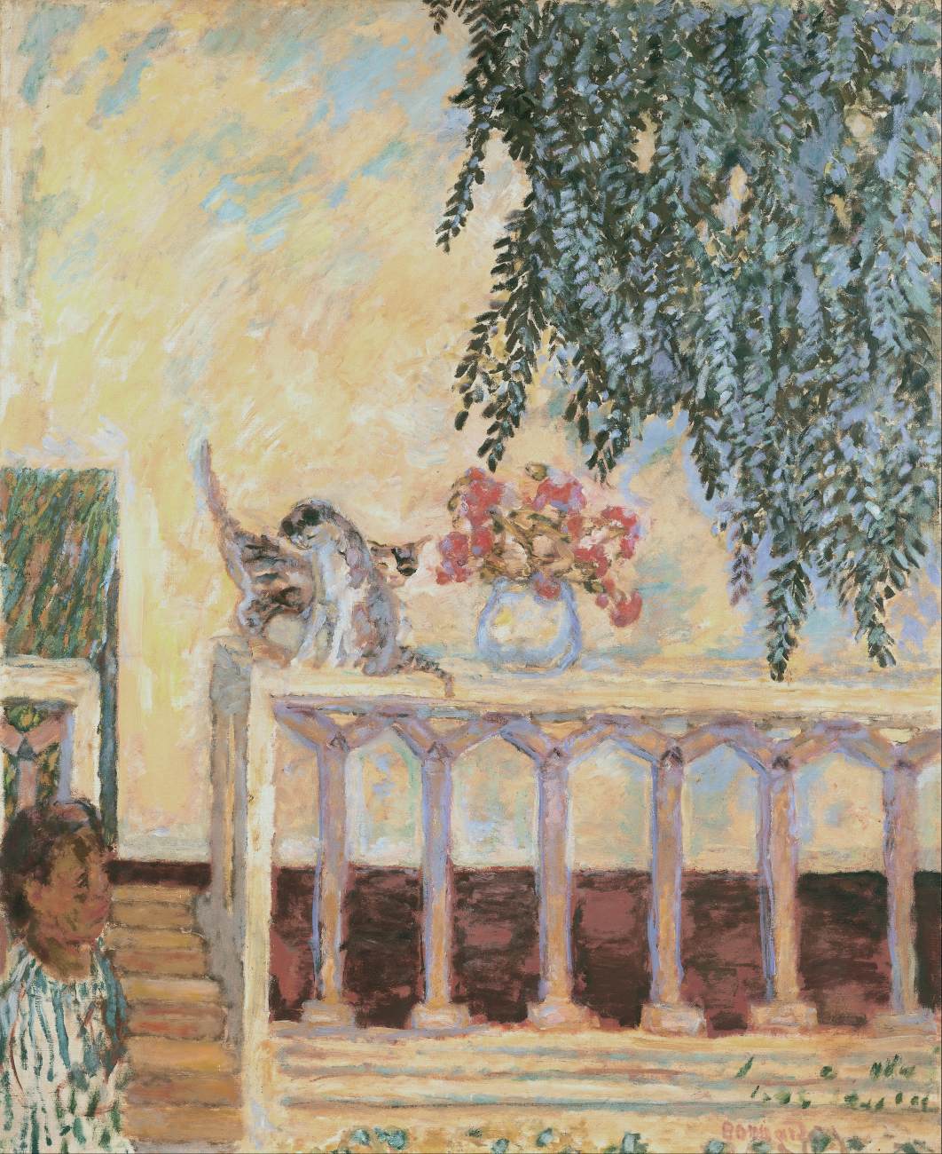 Cats on the Railing by BONNARD, Pierre