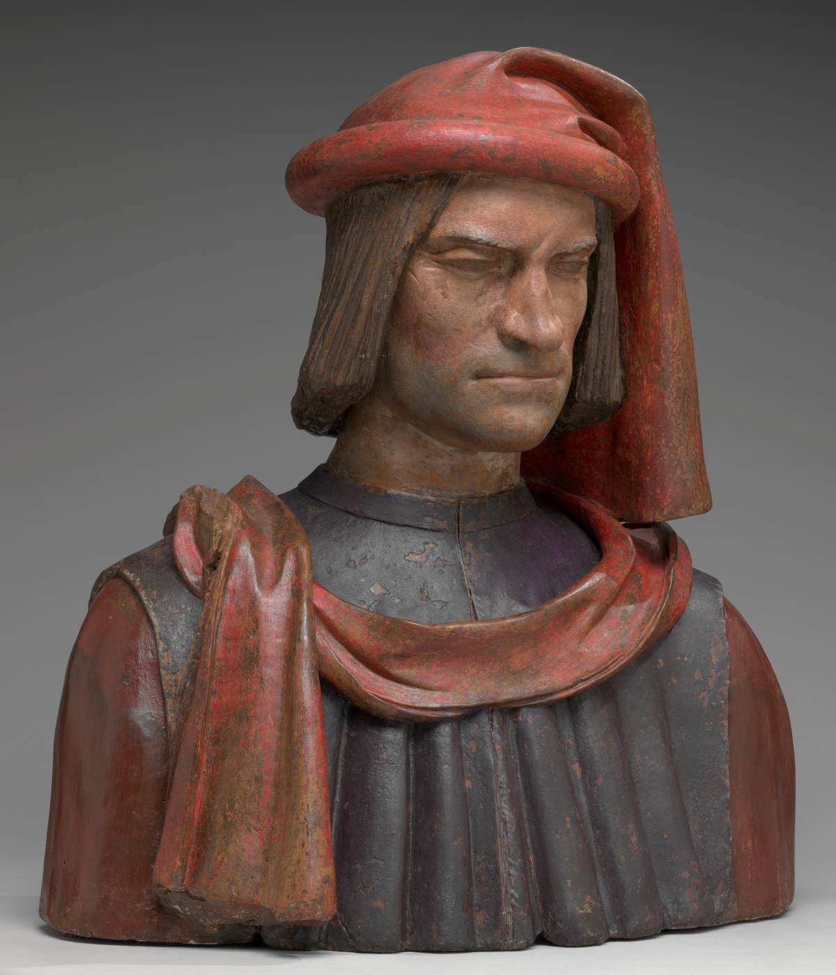 Bust of Lorenzo de' Medici by VERROCCHIO, Andrea del