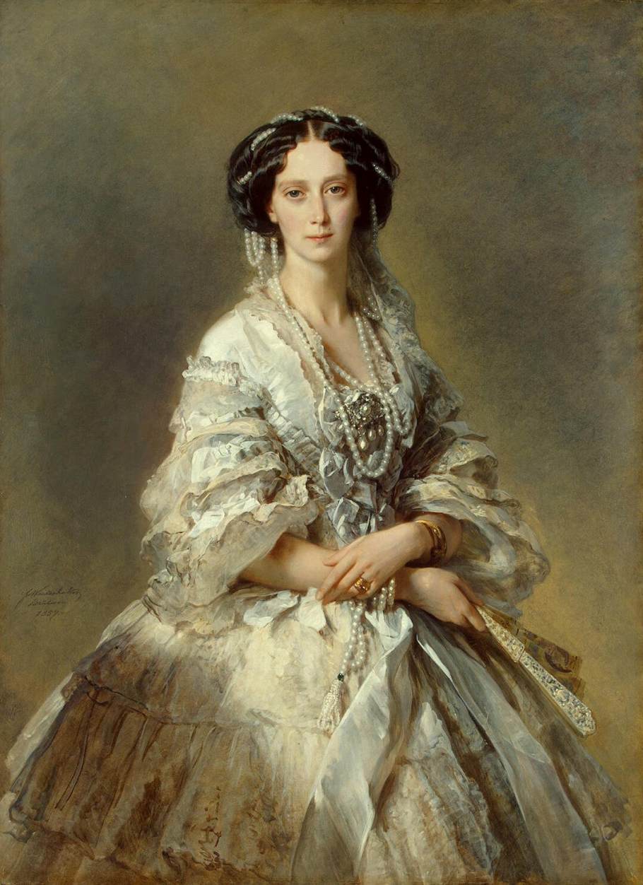 Portrait of Empress Maria Alexandrovna by WINTERHALTER, Franz Xaver