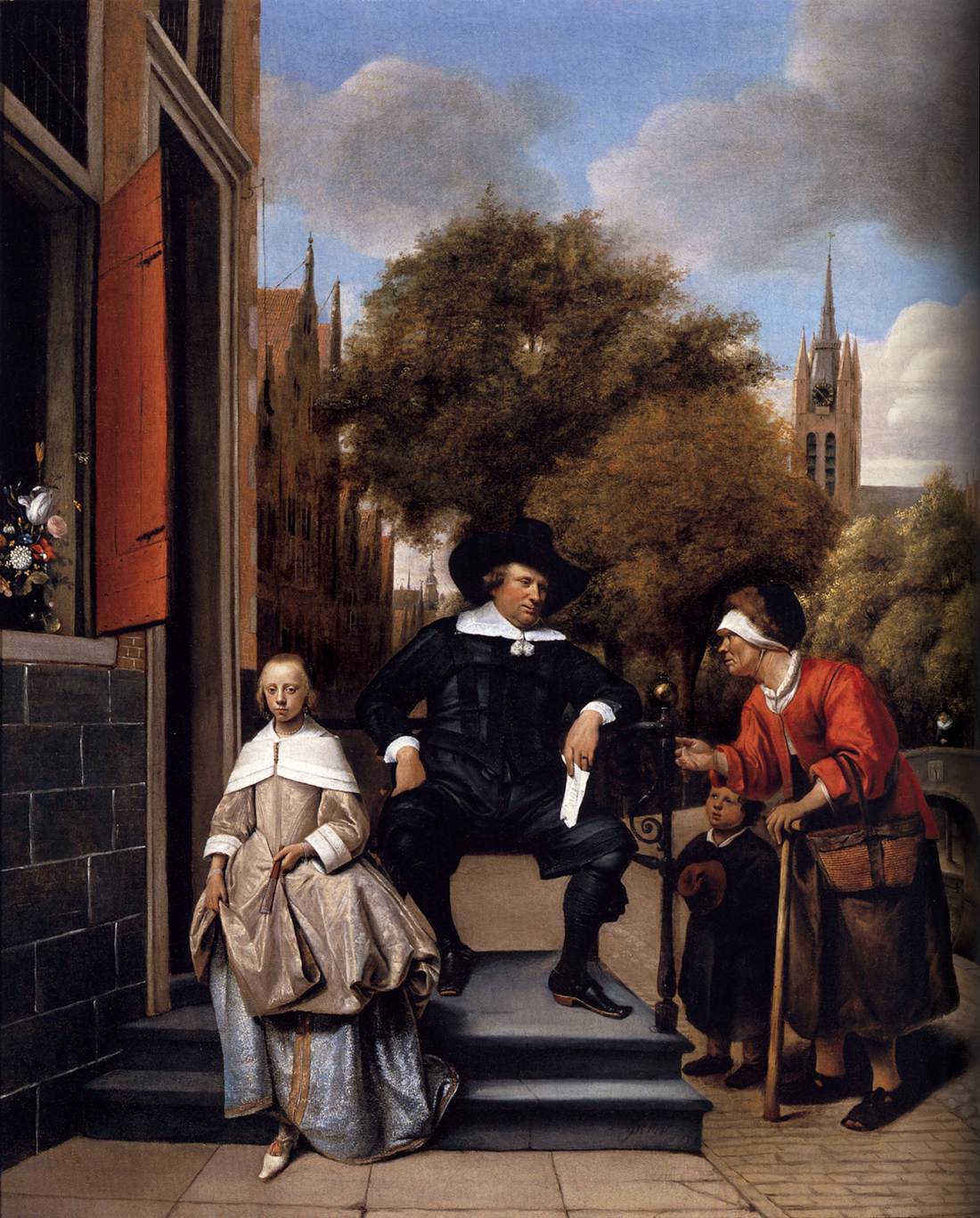 A Burgher of Delft and His Daughter by