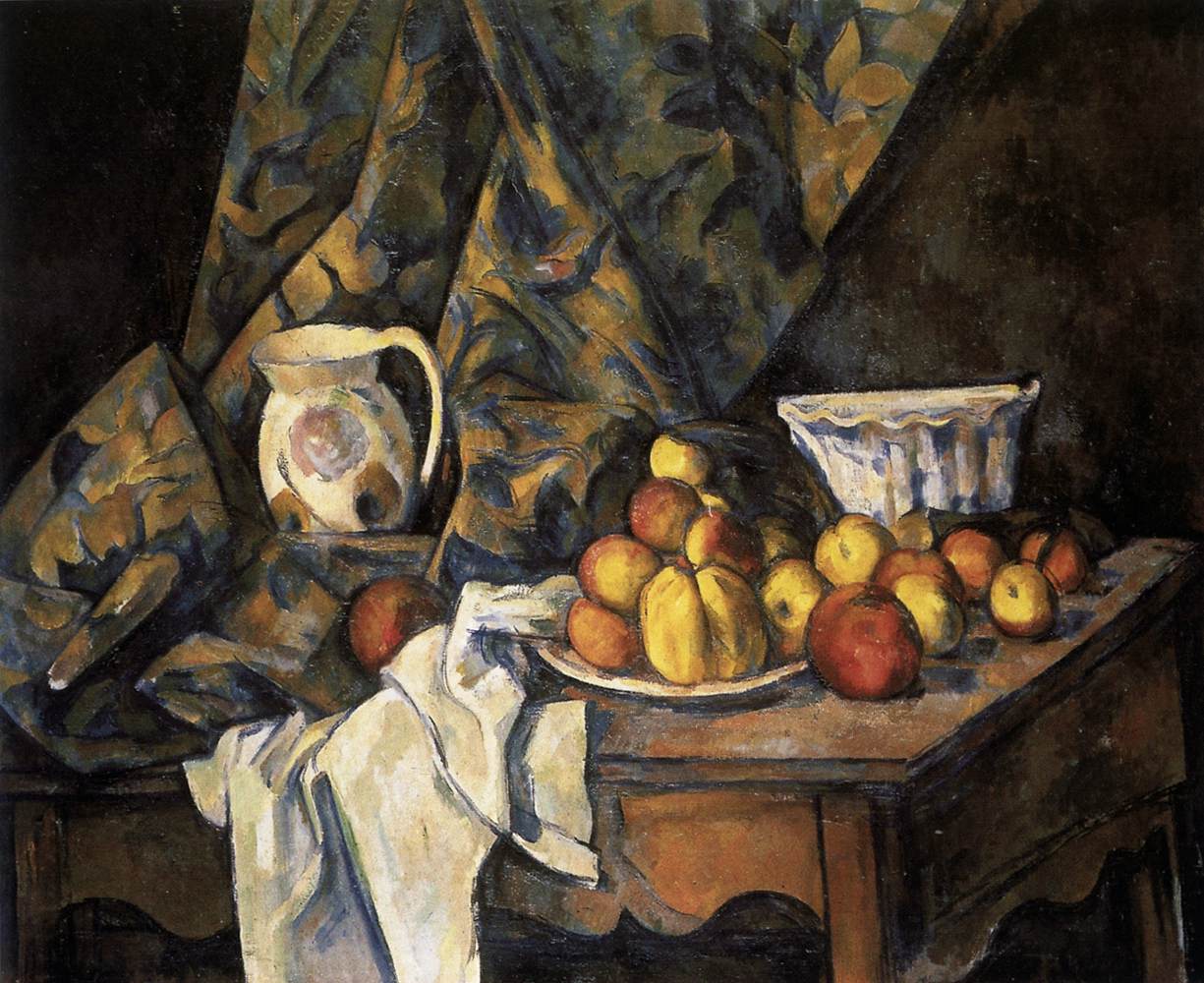 Still-Life with Apples and Peaches by CÉZANNE, Paul