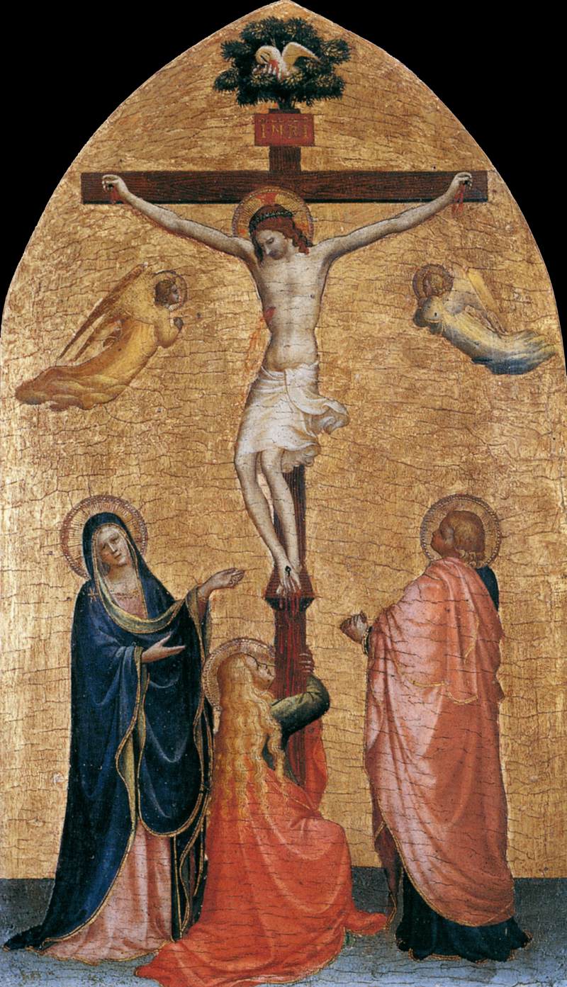 Crucifixion with the Virgin, John the Evangelist, and Mary Magdelene by ANGELICO, Fra