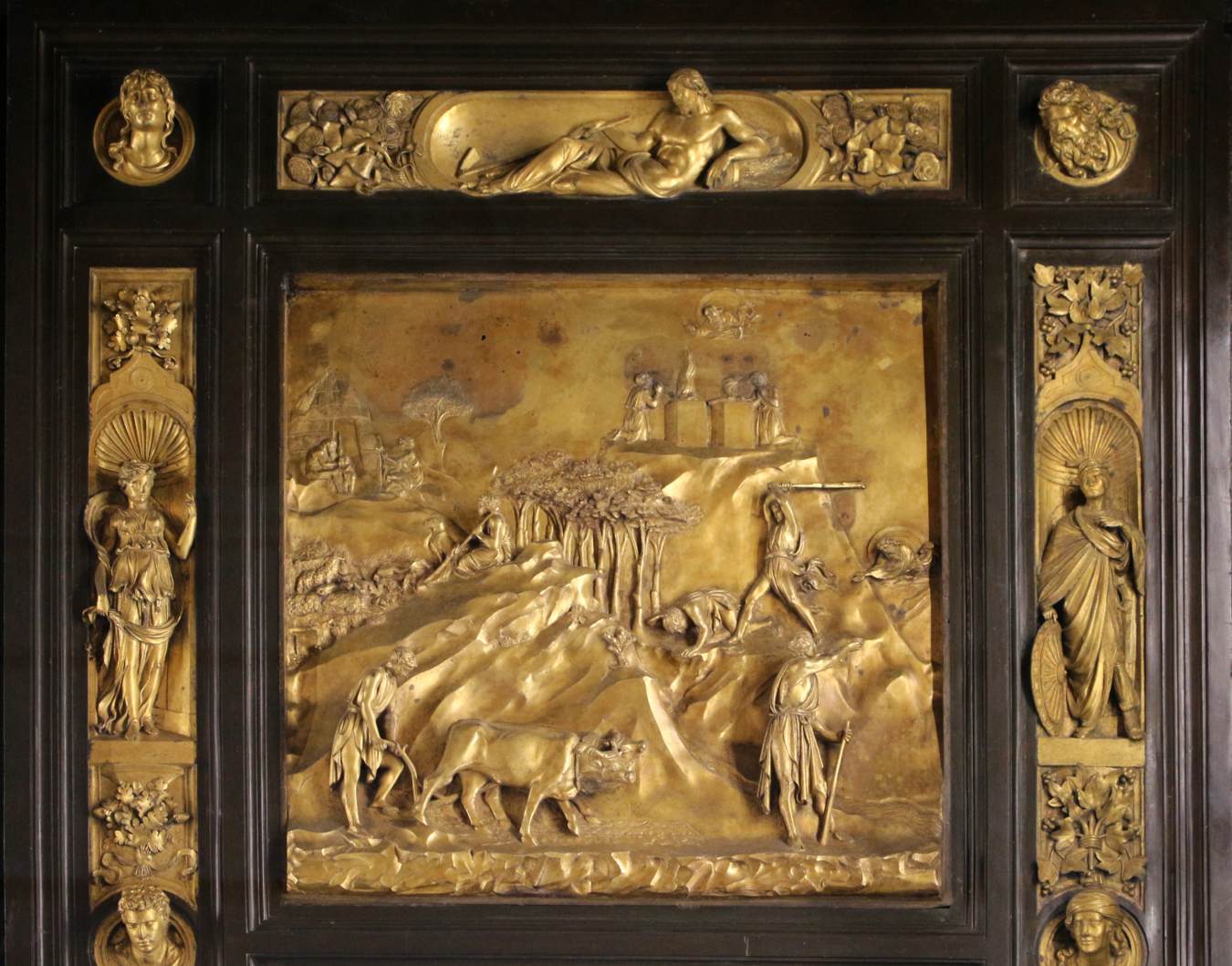 Panel No. 2: Cain and Abel by GHIBERTI, Lorenzo