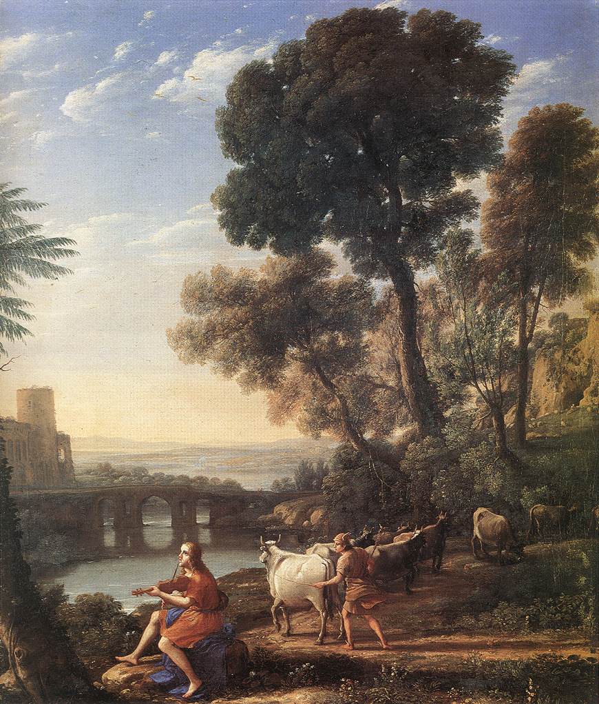 Landscape with Apollo Guarding the Herds of Admetus by CLAUDE LORRAIN