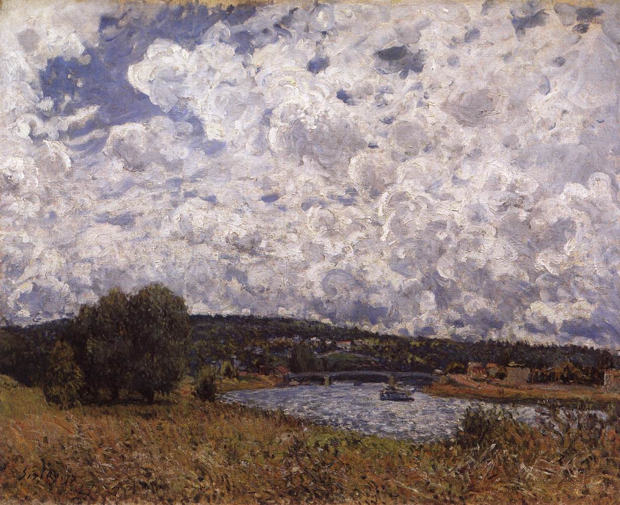 The Seine at Suresnes by SISLEY, Alfred