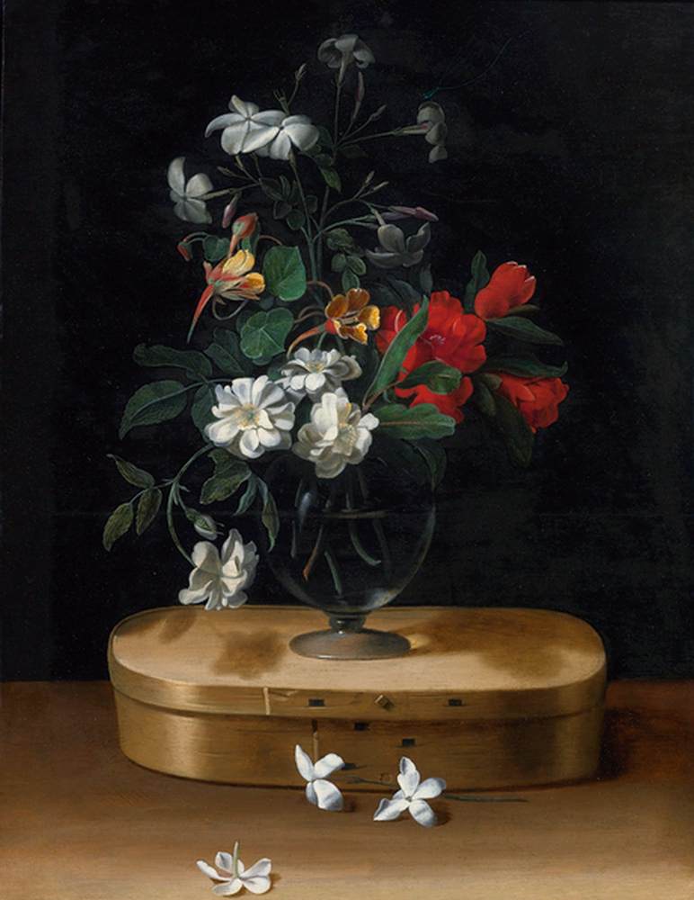 Vase of Flowers on a Chipboard Box by PICART, Jean Michel