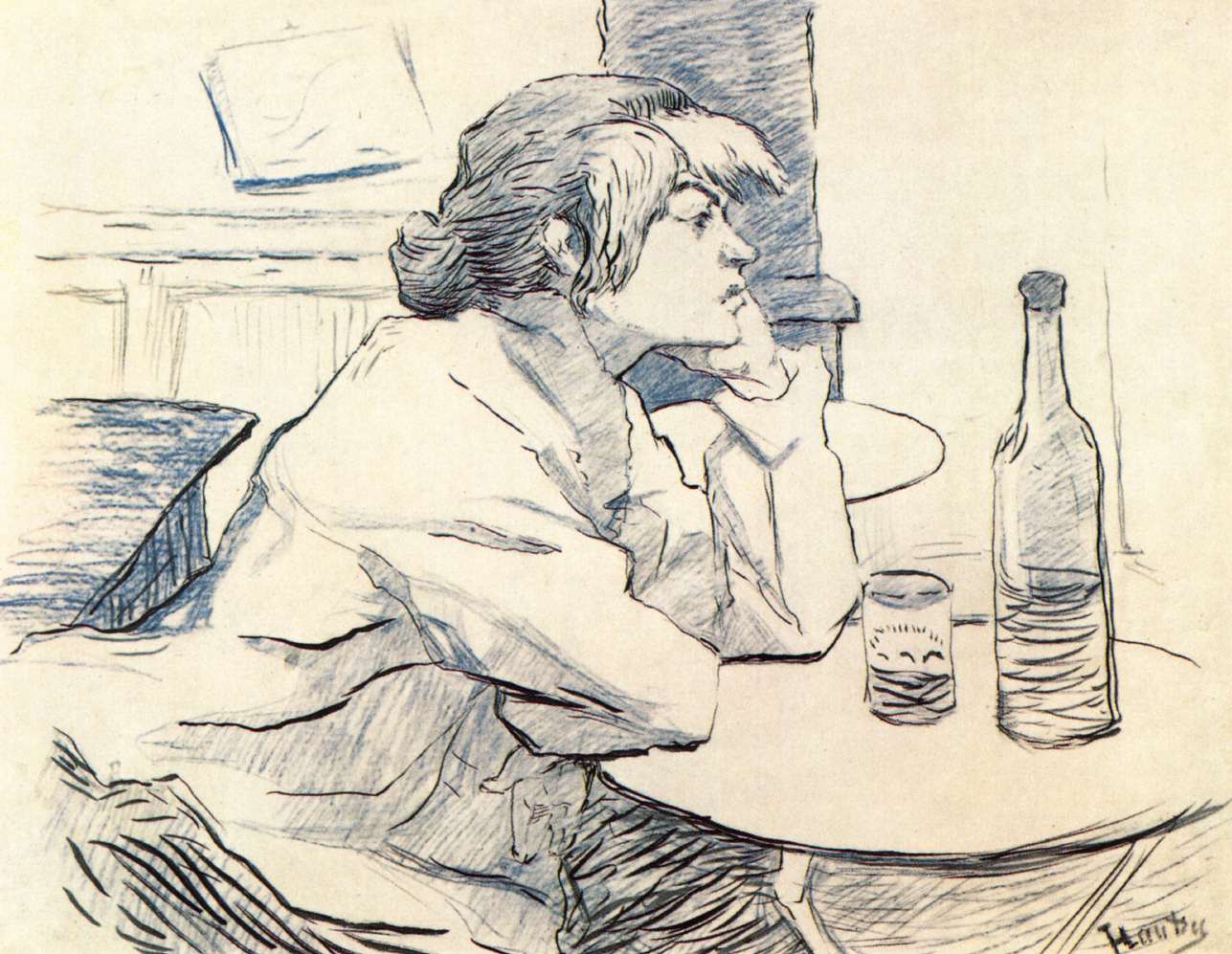 Hangover: The Drinker (Suzanne Valadon) by TOULOUSE-LAUTREC, Henri de