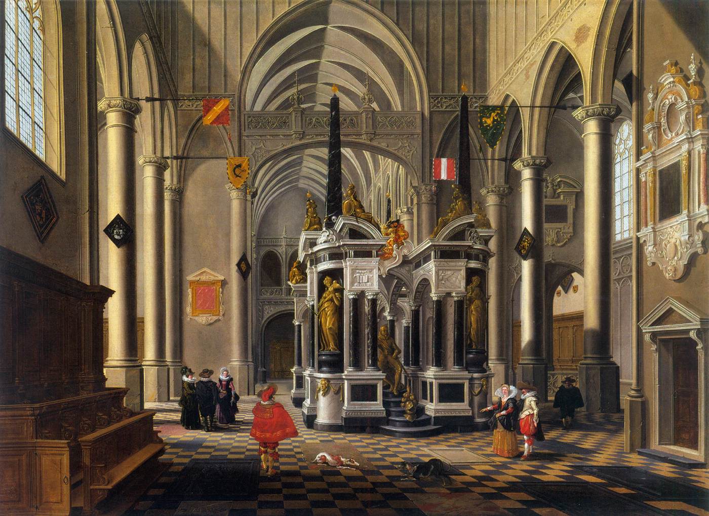 The Tomb of William the Silent in an Imaginary Church by BASSEN, Bartholomeus van