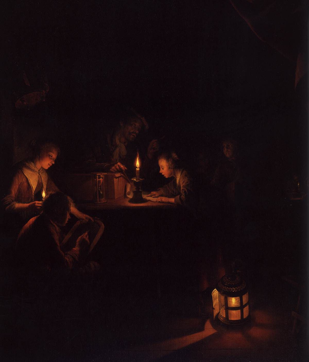 The Night School (detail) by DOU, Gerrit