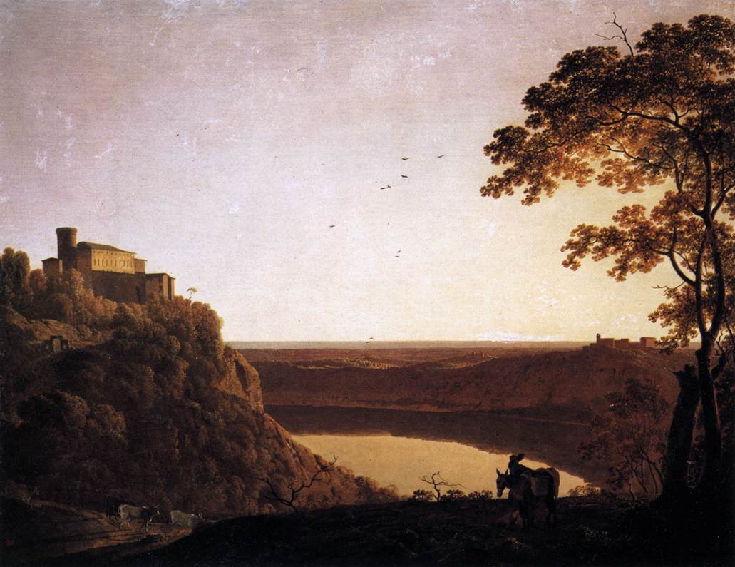 View of the Lake of Nemi by