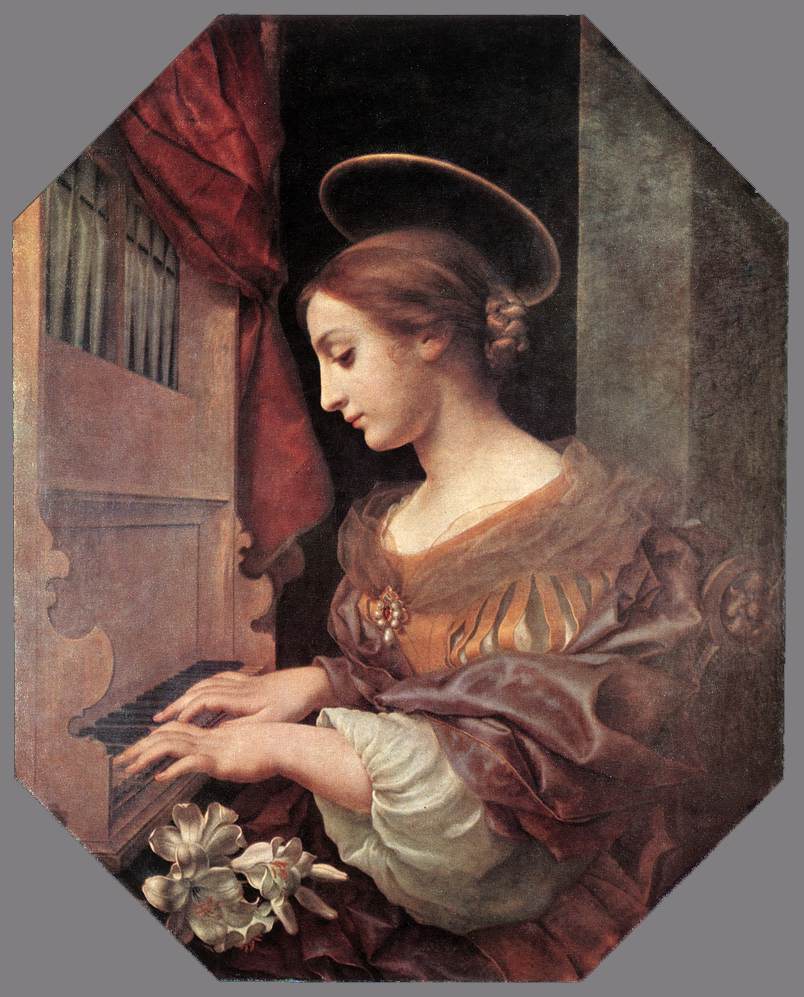 St Cecilia at the Organ by