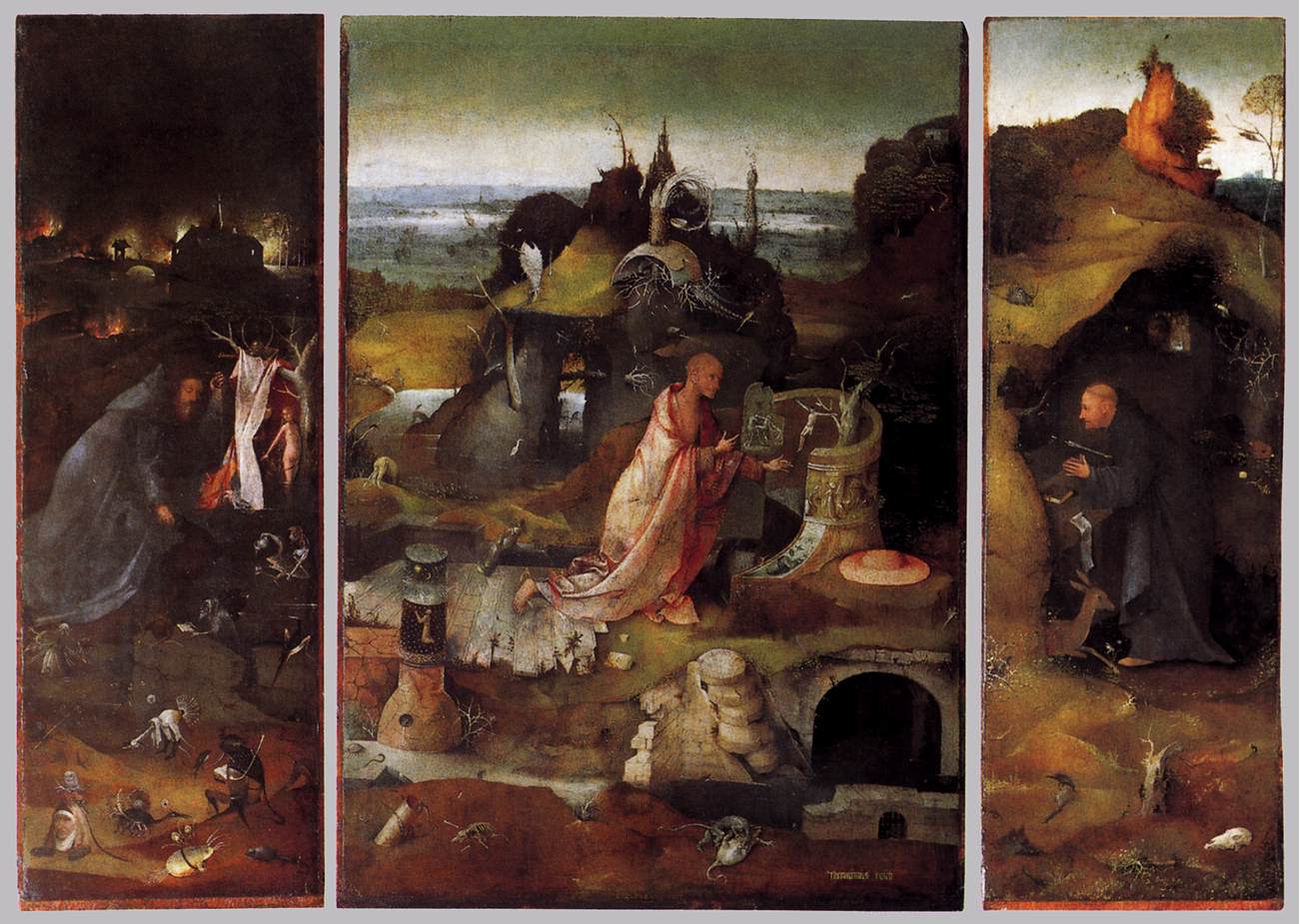 Hermit Saints Triptych by BOSCH, Hieronymus