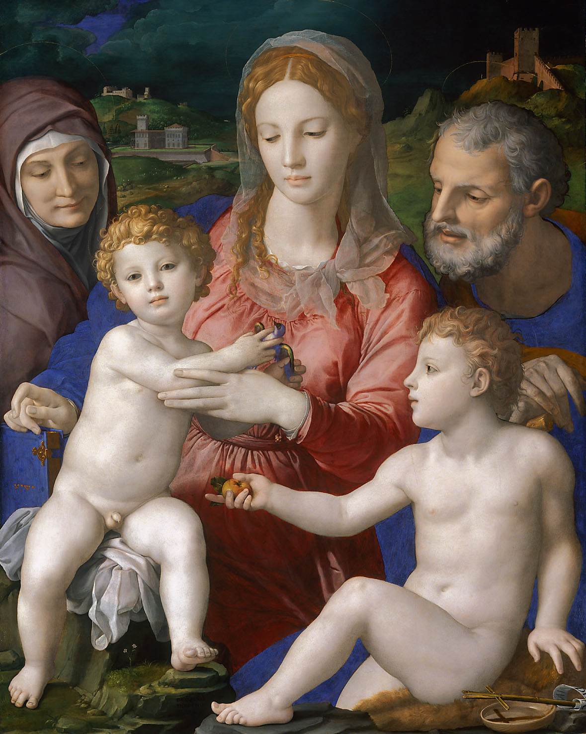 Holy Family with St Anne and the Infant St John by BRONZINO, Agnolo