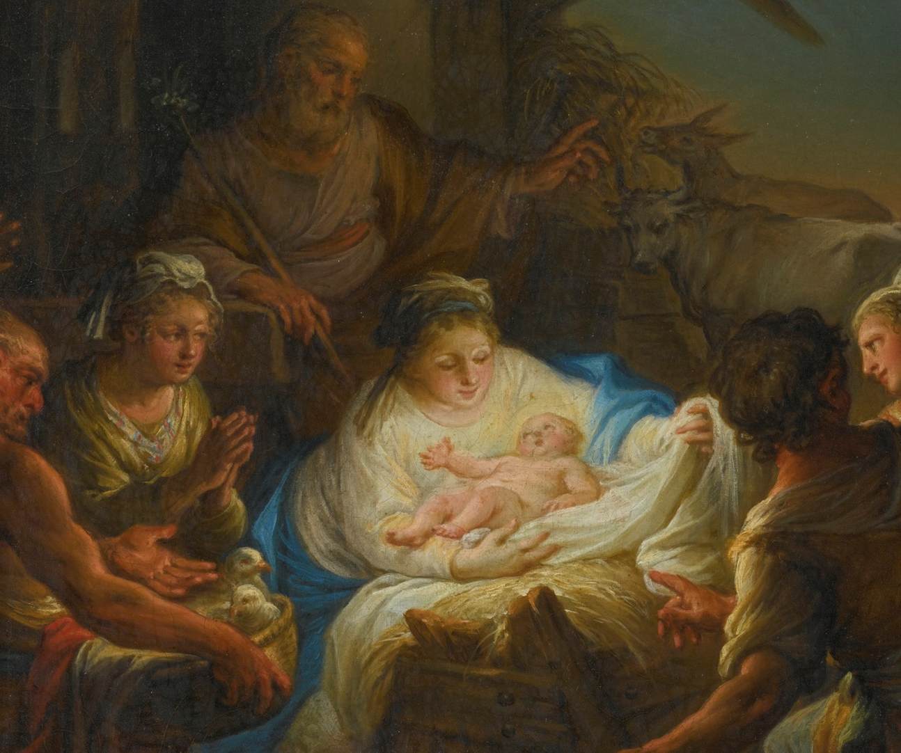 Adoration of the Shepherds (detail) by