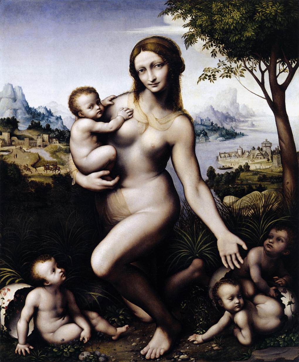 Leda and her Children by