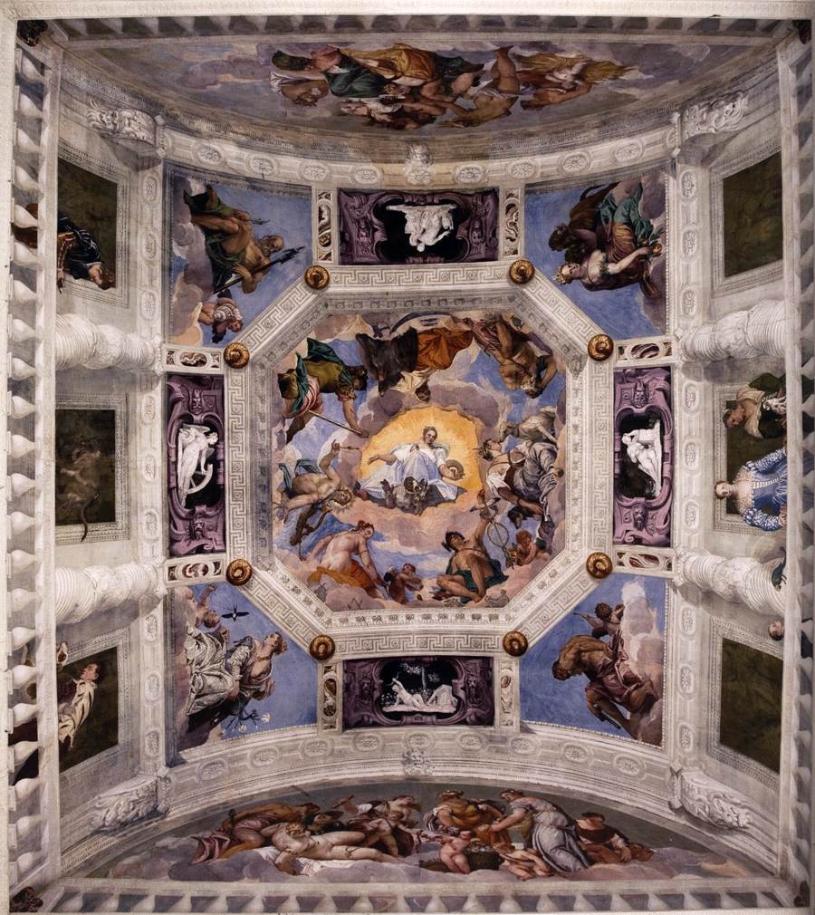 Ceiling of the Sala dell'Olimpo by