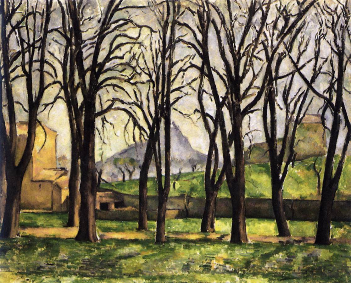 Chestnut Trees at the Jas de Bouffan in Winter by