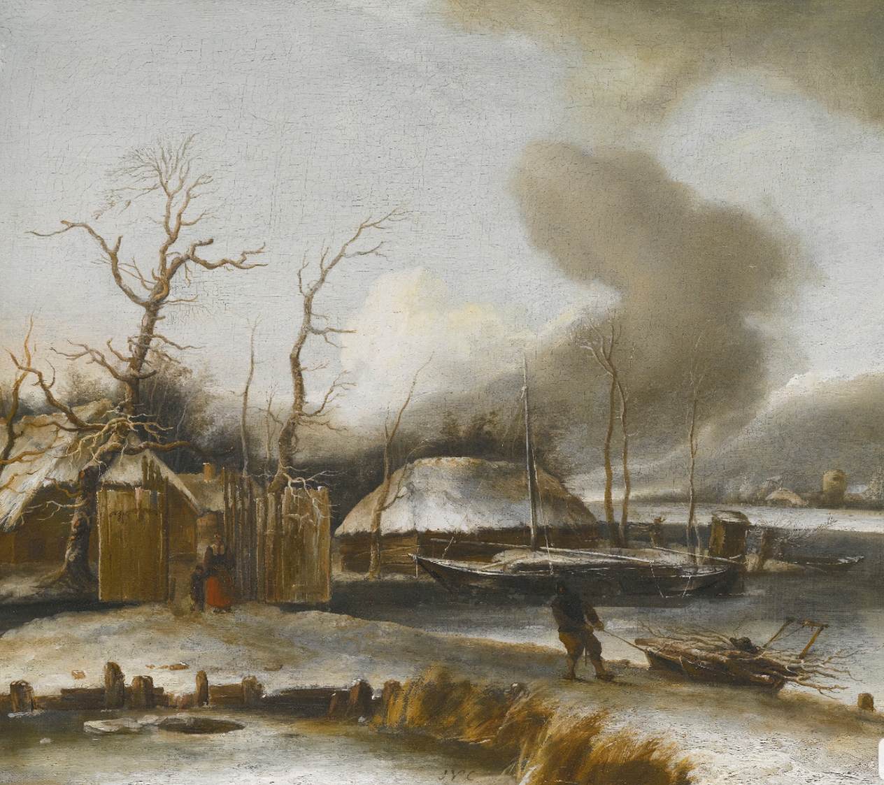 Winter Landscape by CAPPELLE, Jan van de