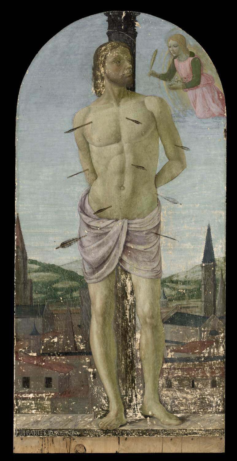 St Sebastian by GHERARDO DI GIOVANNI DEL FORA