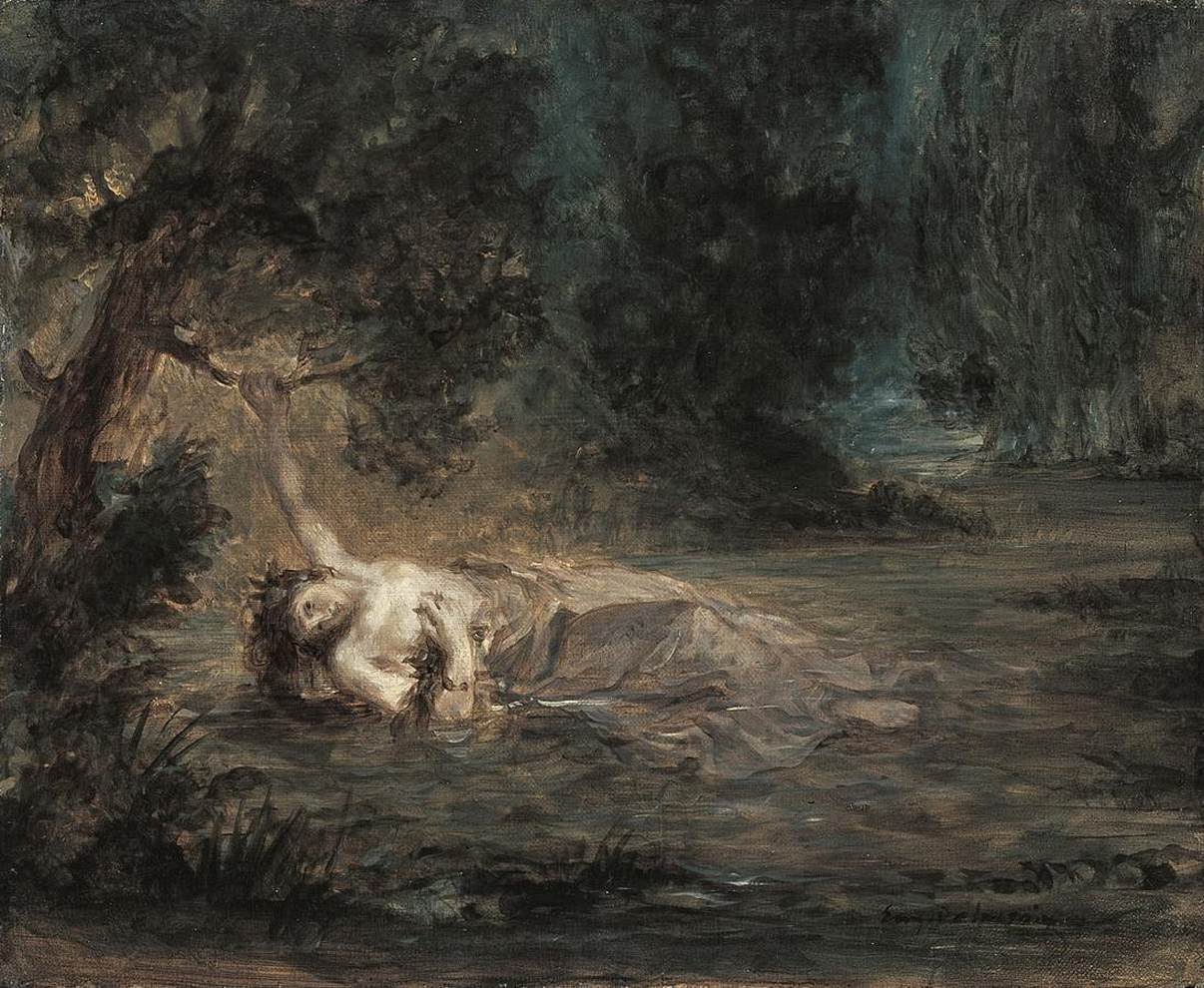 The Death of Ophelia by DELACROIX, Eugène