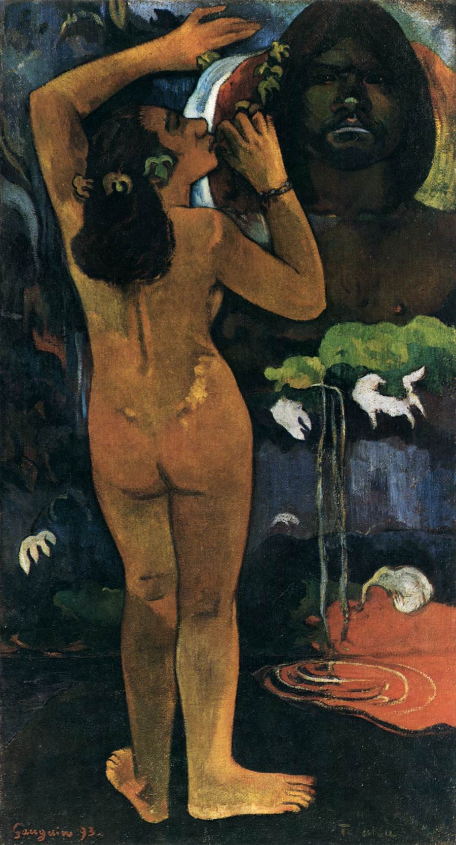 Hina te Fatou (The Moon and the Earth) by GAUGUIN, Paul