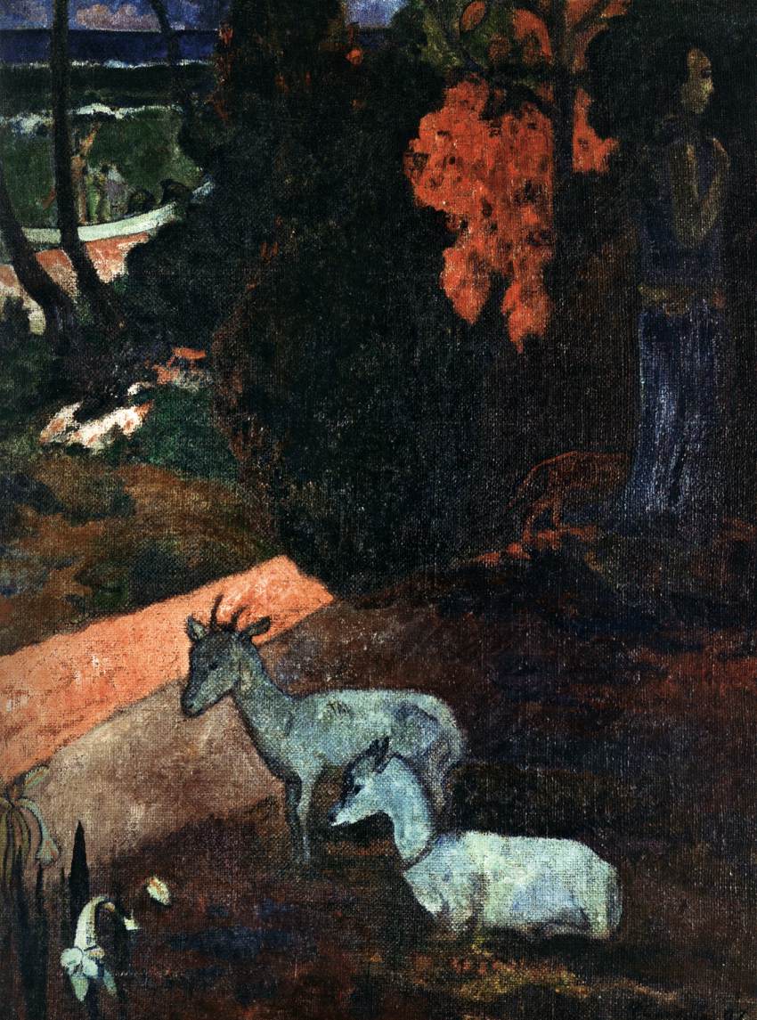 Landscape with Two Goats (Tarari maruru) by GAUGUIN, Paul