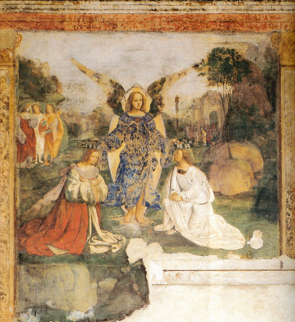 Legend of Sts Cecilia and Valerian, Scene 4 by FRANCIA, Francesco