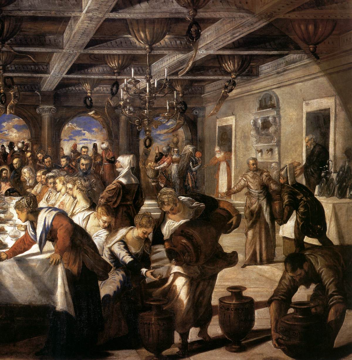 Marriage at Cana (detail) by TINTORETTO