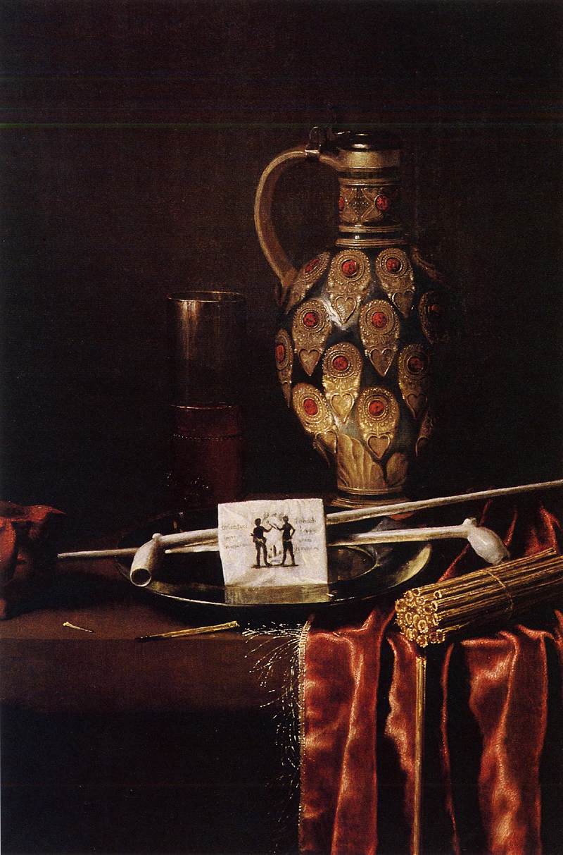 Smoker Still-Life by RAVESTEYN, Hubert van