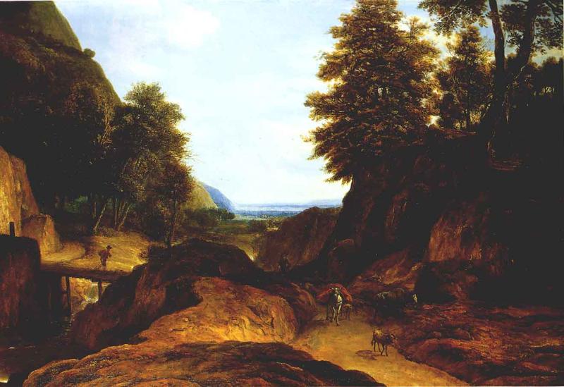 Valley with Travellers by ROGHMAN, Roelandt