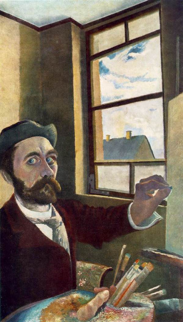 Self-Portrait by CSONTVÁRY KOSZTKA, Tivadar