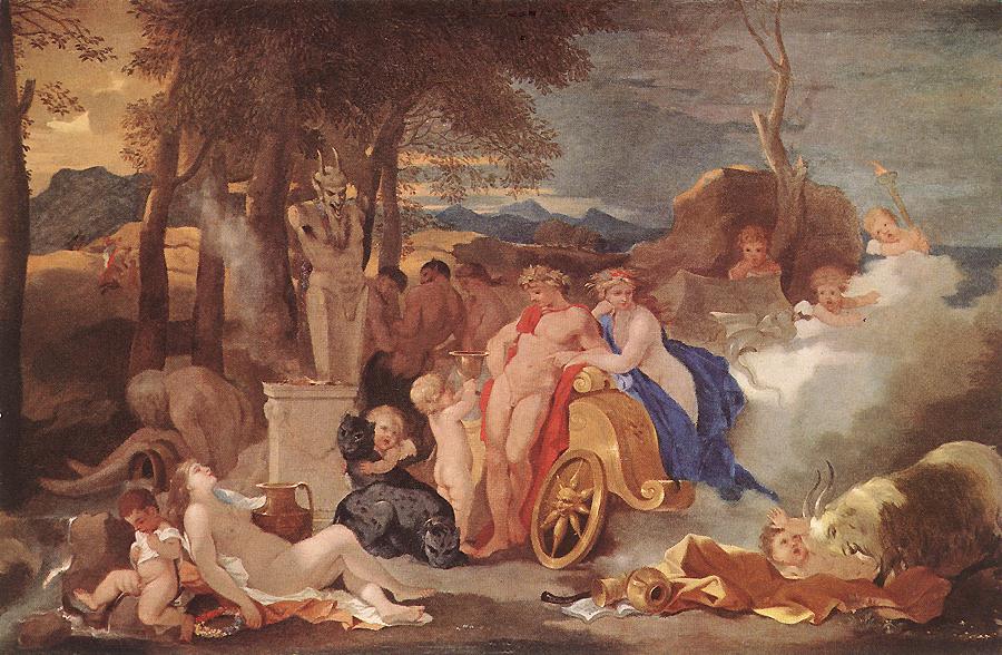 Bacchus and Ceres with Nymphs and Satyrs by BOURDON, Sébastien