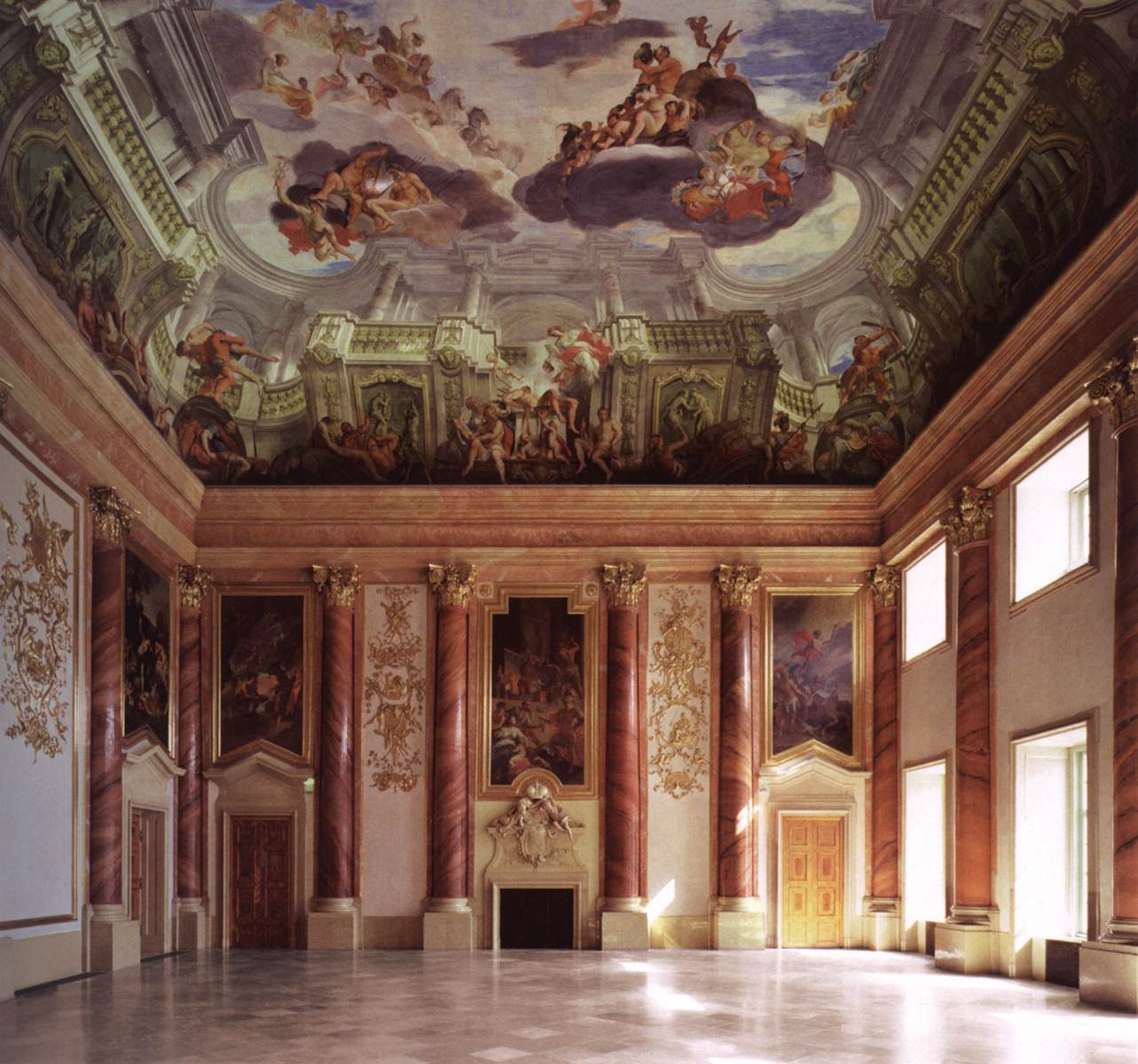 View of the Hercules Hall by POZZO, Andrea