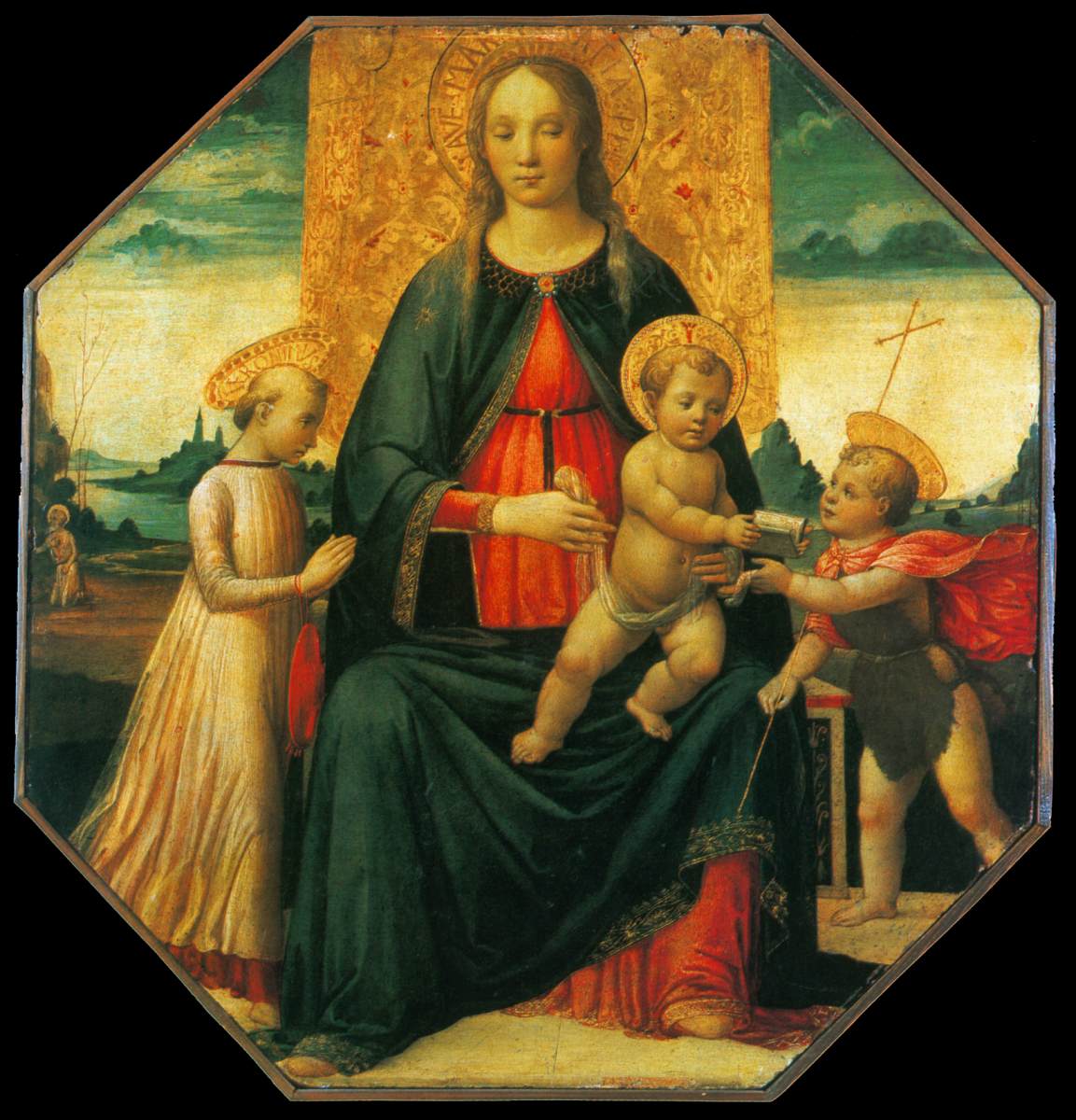 Virgin and Child with the Infant St John the Baptist and the Young St Jerome by GHERARDO DI GIOVANNI DEL FORA