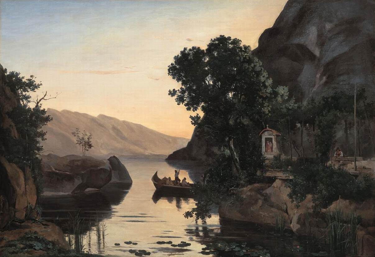 Landscape near Riva on Lake Garda by COROT, Jean-Baptiste Camille