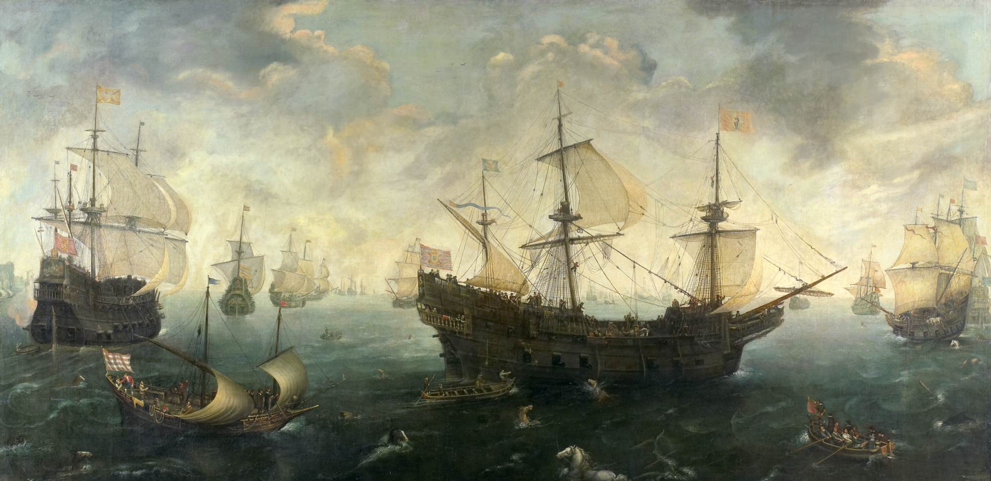 The Spanish Armada off the English coast by