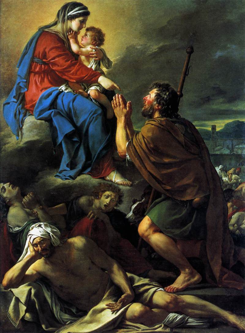 St Roch Asking the Virgin Mary to Heal Victims of the Plague by