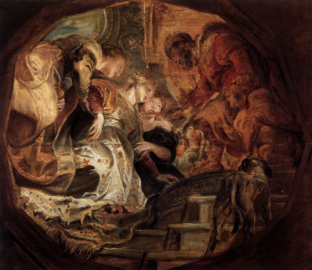 Esther before Ahasuerus by RUBENS, Peter Paul