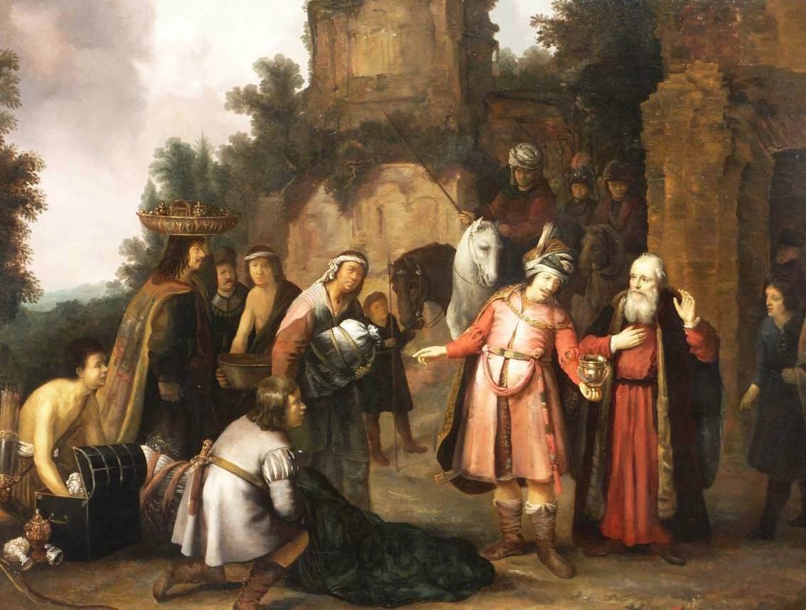 The Prophet Elisha Refuses to Accept Gifts from Naaman by