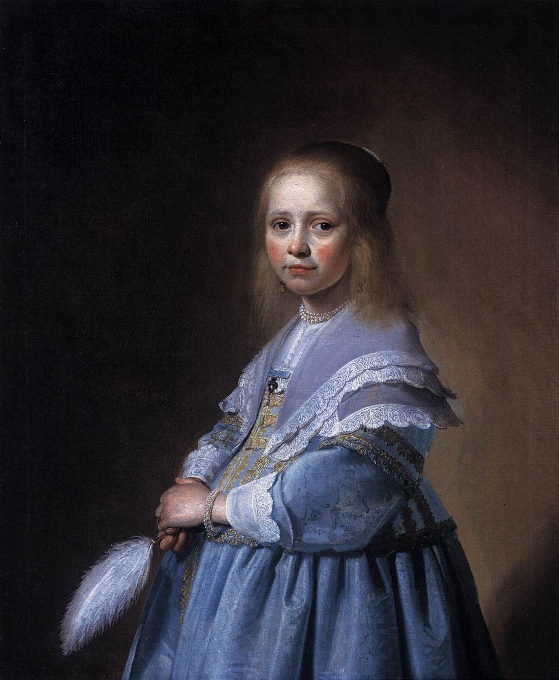 Girl in a Blue Dress by VERSPRONCK, Jan Cornelisz