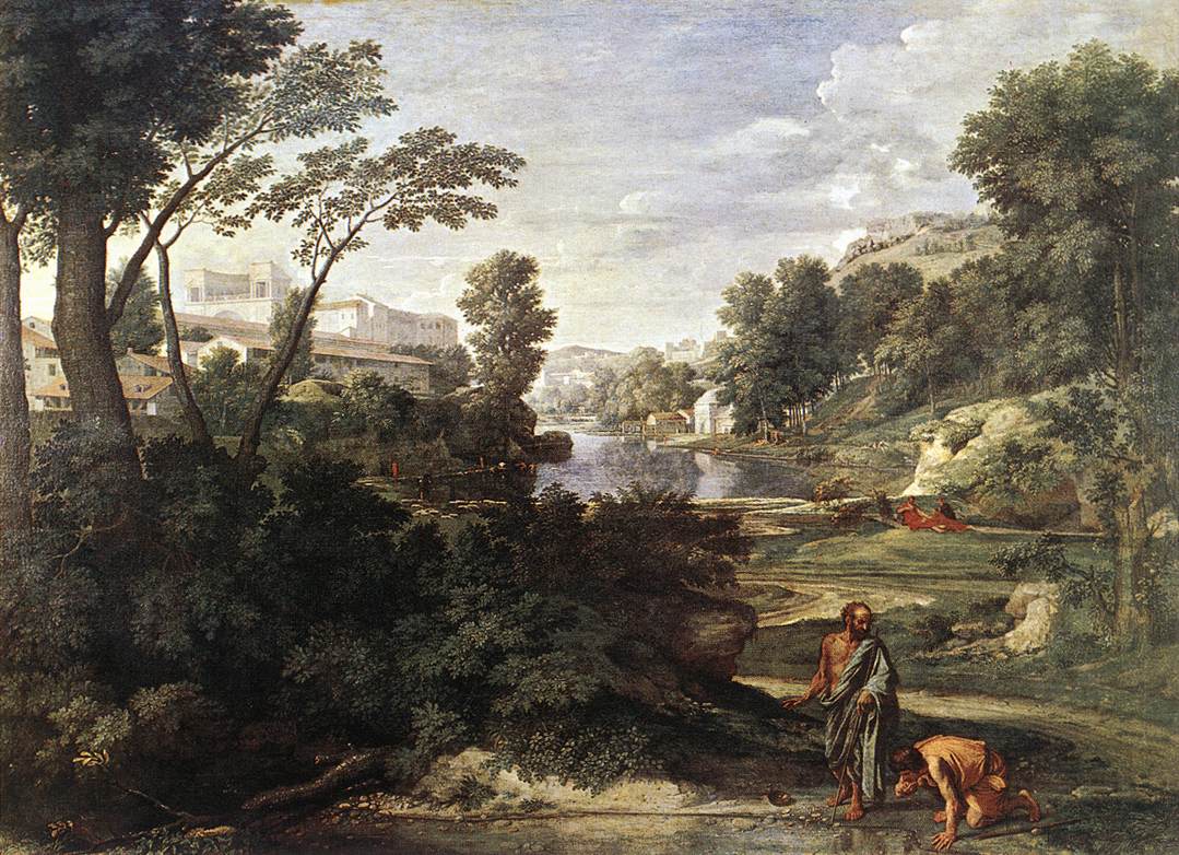 Landscape with Diogenes by POUSSIN, Nicolas