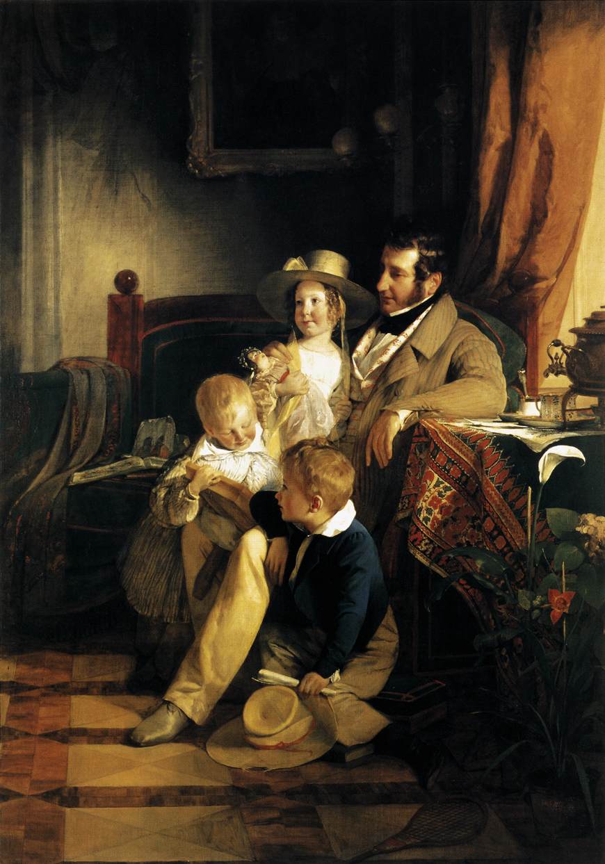 Rudolf von Arthaber with his Children by