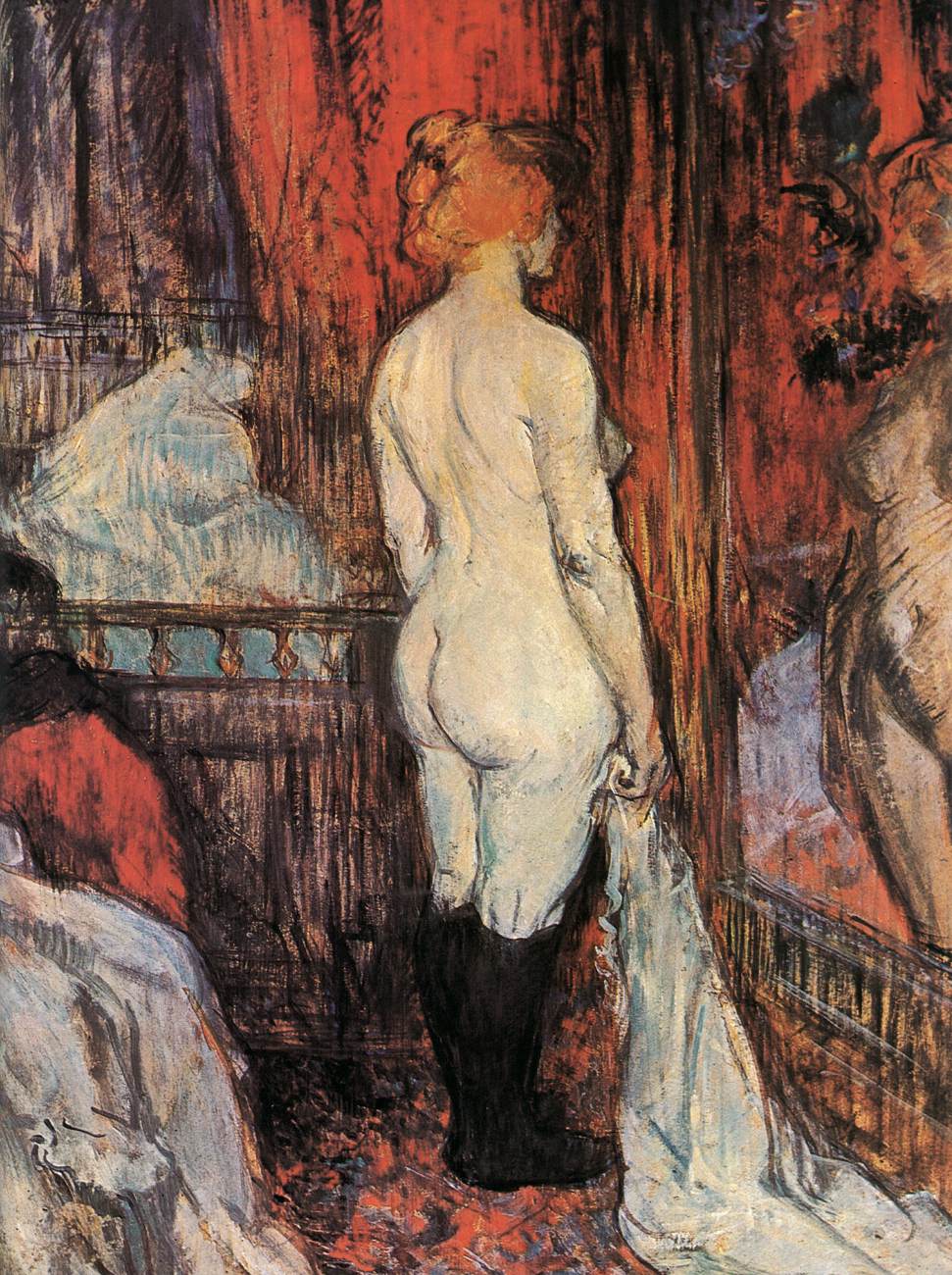 Nude in front of a Mirror by TOULOUSE-LAUTREC, Henri de