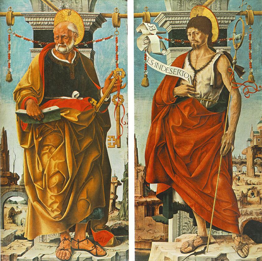 Griffoni Polyptych: St Peter and St John the Baptist by