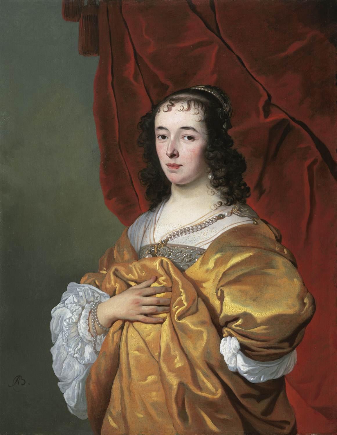 Portrait of Geertruida Hasselaer by BACKER, Jacob Adriaensz.