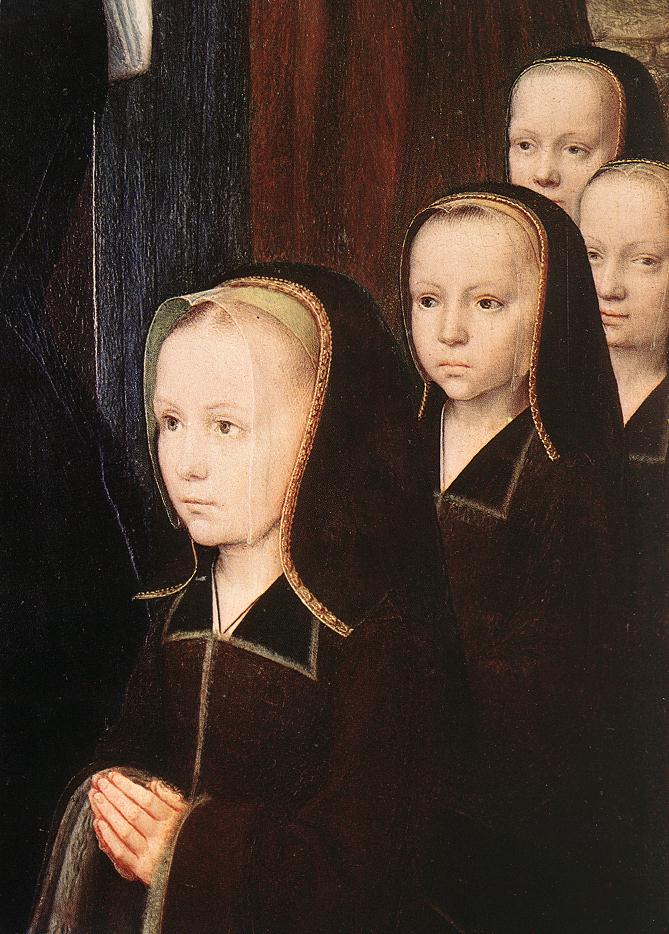 Triptych of Jean Des Trompes (detail) by