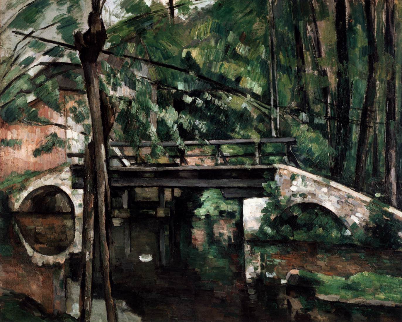 The Bridge at Maincy by CÉZANNE, Paul