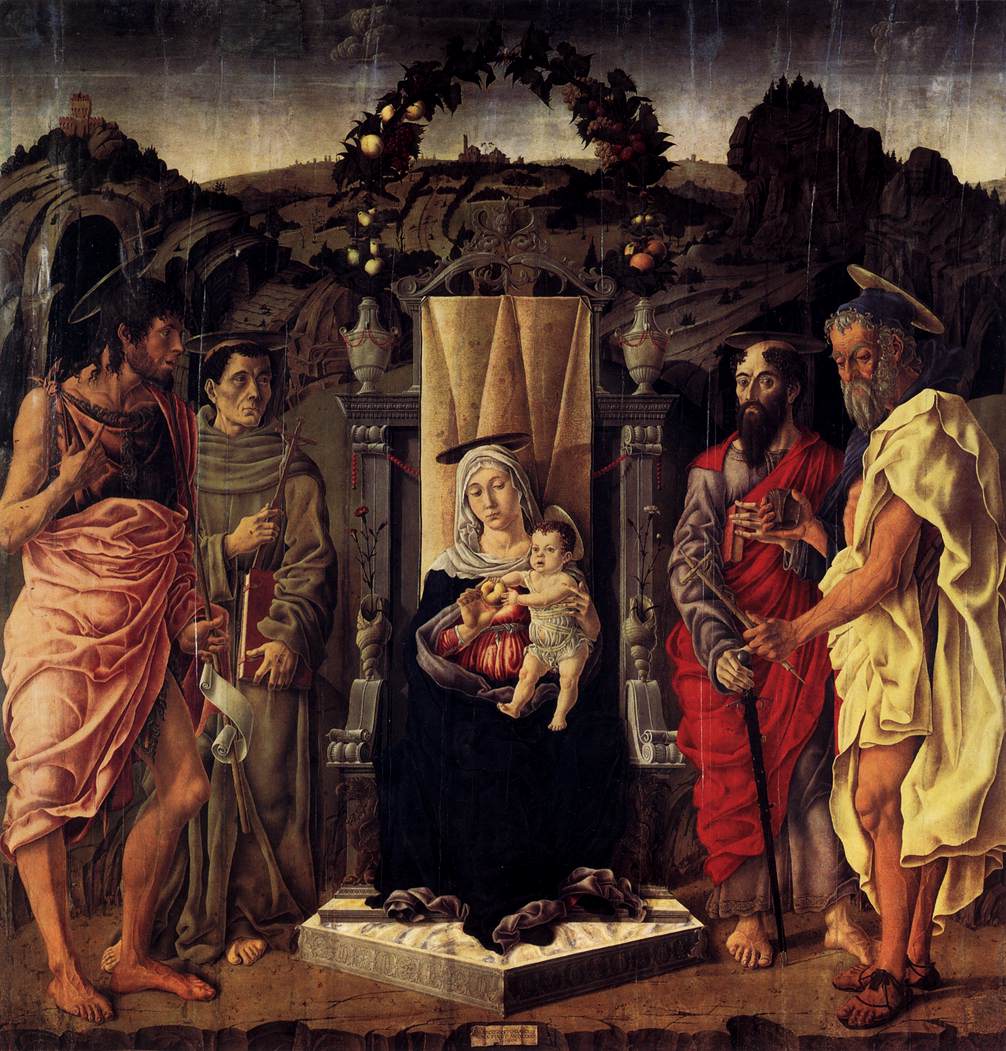 Madonna and Child Enthroned with Saints by