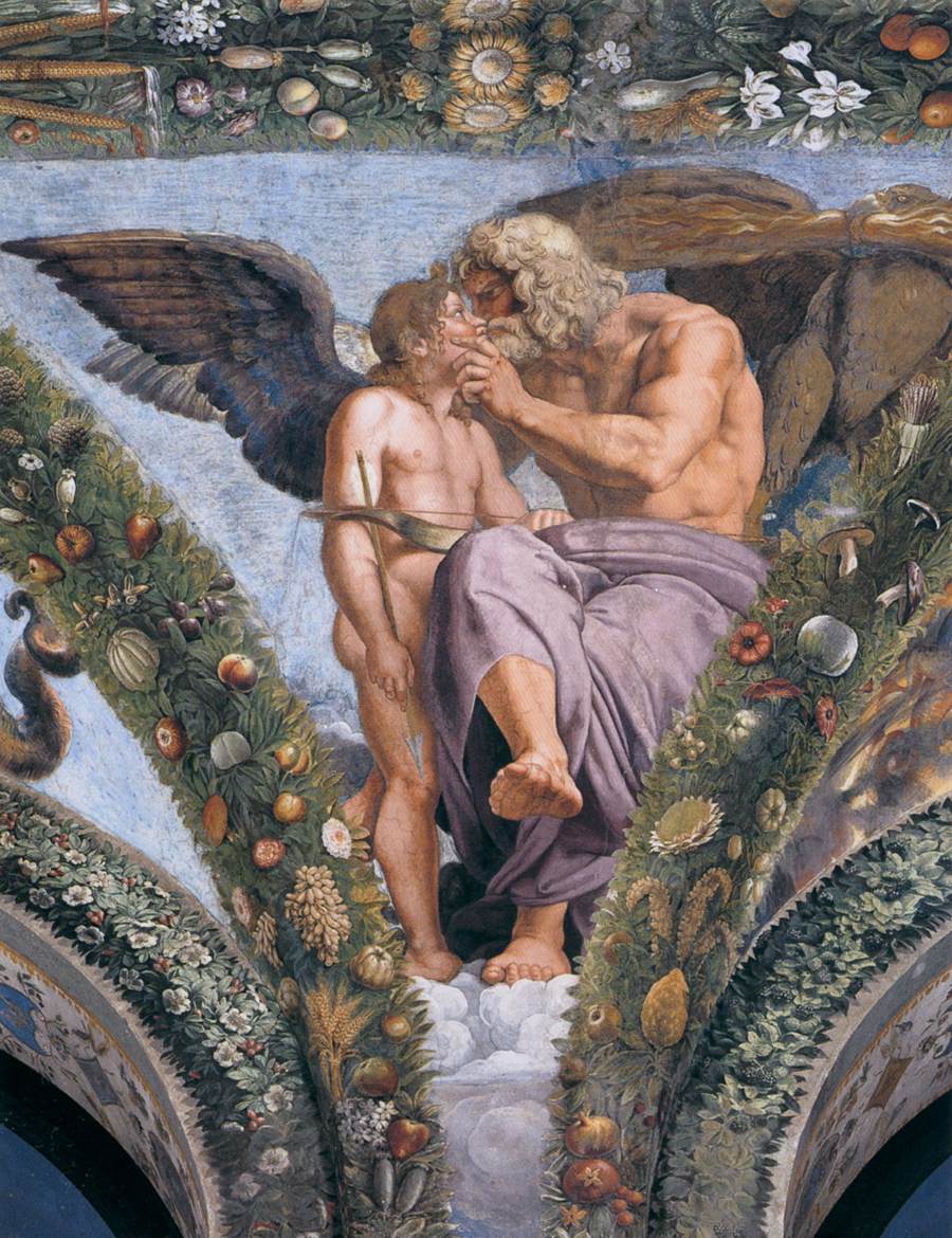 Cupid Pleads with Jupiter for Psyche by RAFFAELLO Sanzio